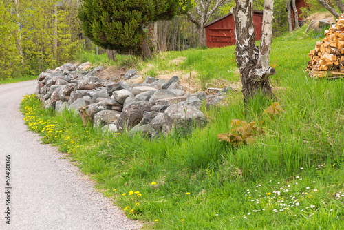 Graveled countryroad, Sweden