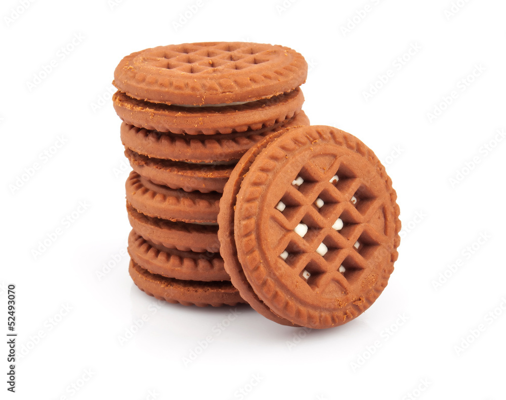 Stack of sandwich cookies Stack of sandwich cookies