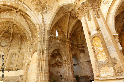 Area in ruins of the famous stone monastery built in 1194, Nuév