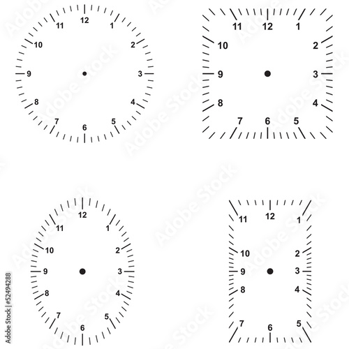 set of dials