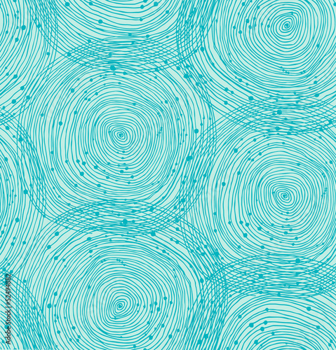 Turquoise spiral pattern photo