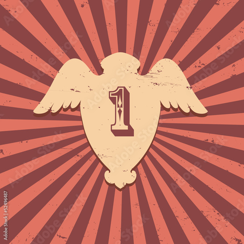 Cup on the striped background