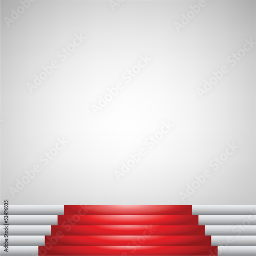 Red carpet and stairs