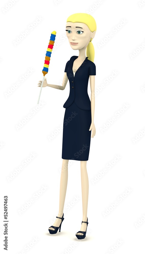 3d render of cartoon character with lollipop 3d render of cartoon character with lollipop
