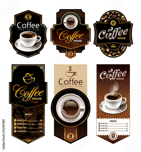 Coffee design banners