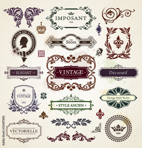 Vintage design elements