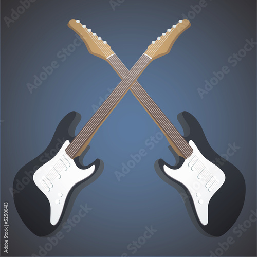 Realistic bass on blue background.