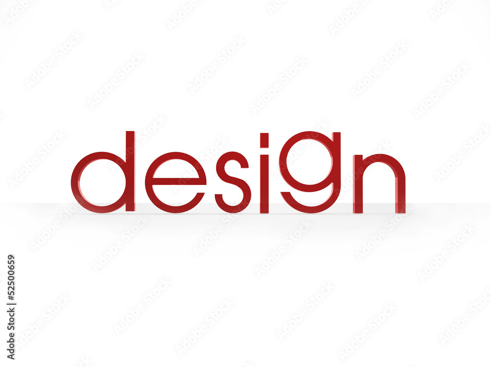 Design word isolated on white Design word isolated on white
