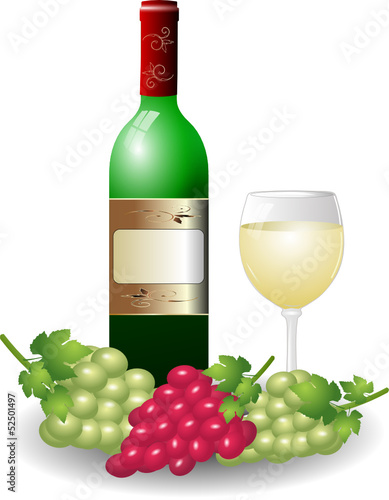 Weißwein Weintrauben