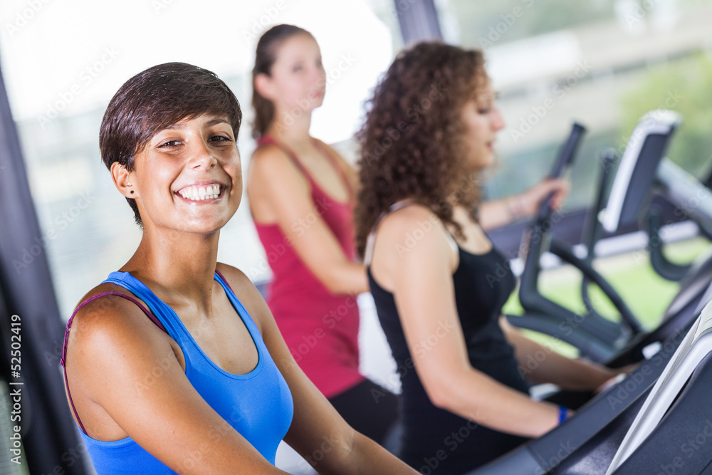 People Running on Treadmill in the Gym People Running on Treadmill in the Gym