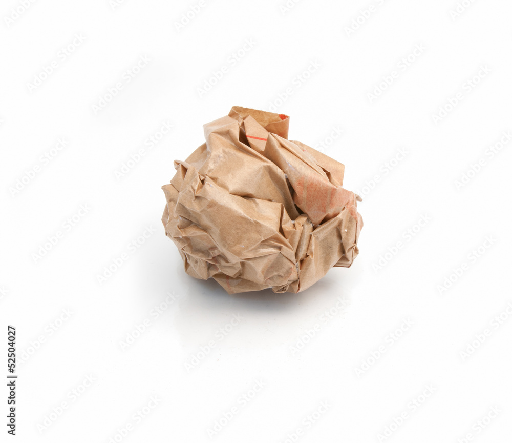 Lump crumpled paper Lump crumpled paper
