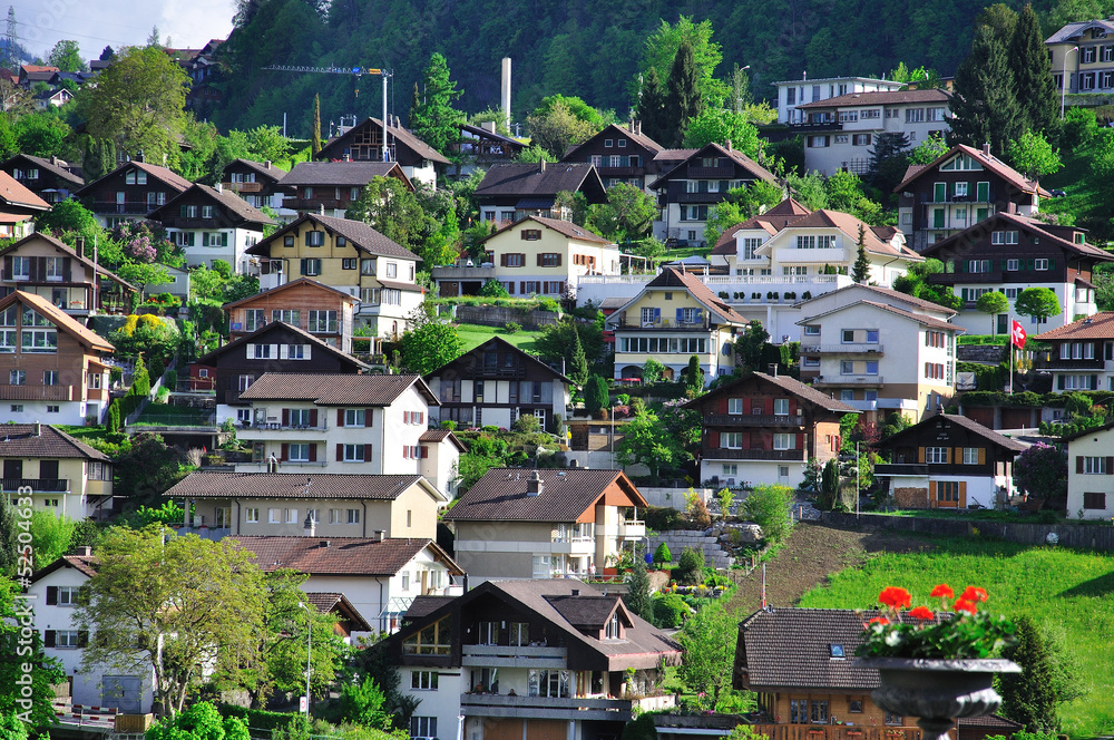 Swiss village Spiez