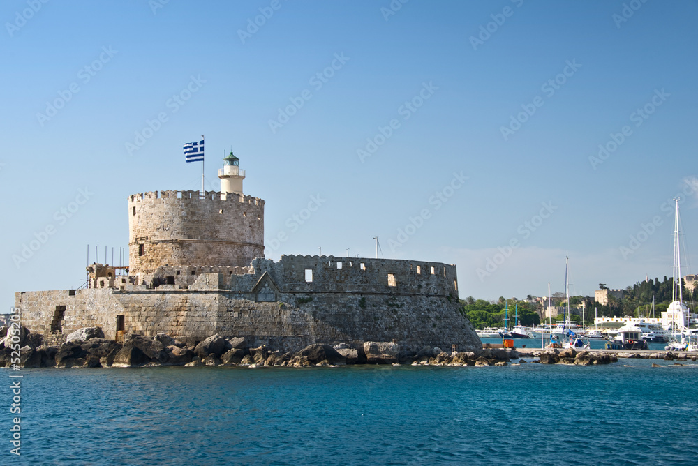 Le fort Saint Nicolas, Rhodes, Grèce