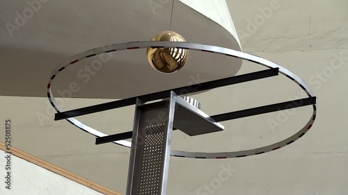 Foucault pendulum in the UN General Assembly lobby