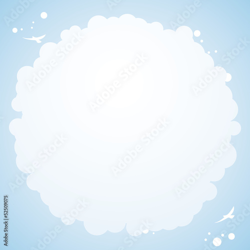cloud cirular borderborder background