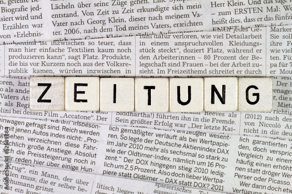 Obraz premium Zeitung