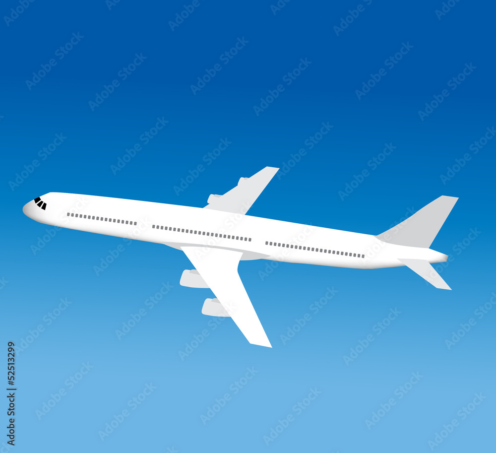 Vector illustration of airplane