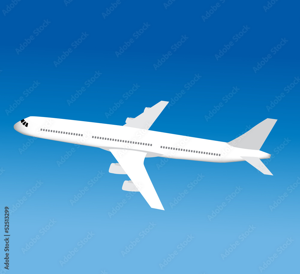 Vector illustration of airplane Vector illustration of airplane
