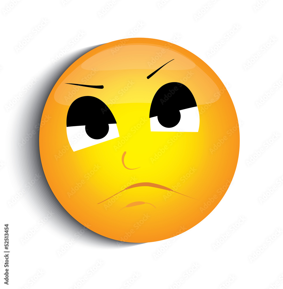 Fototapeta premium sad smiley face