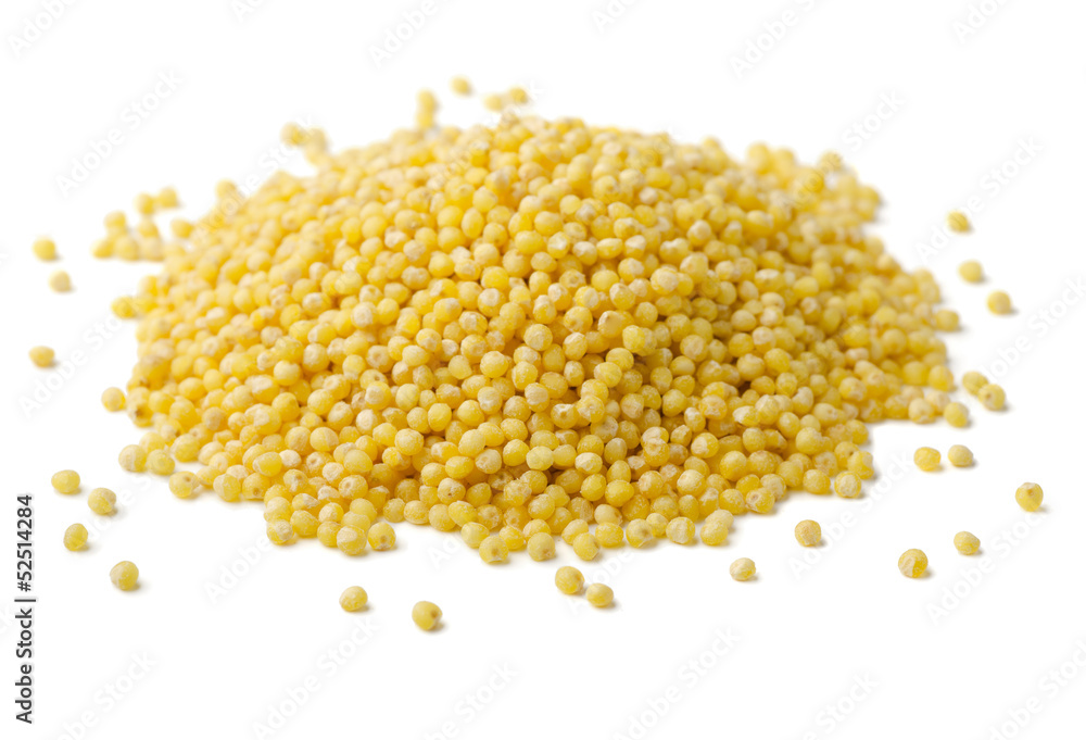 Heap of millets seeds Heap of millets seeds