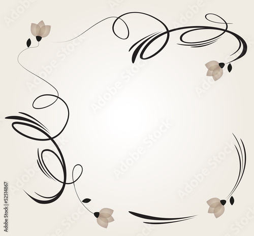 sfondo astratto floreale stile vintage con spazio con il testo