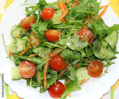 Salad made of fresh vegetables