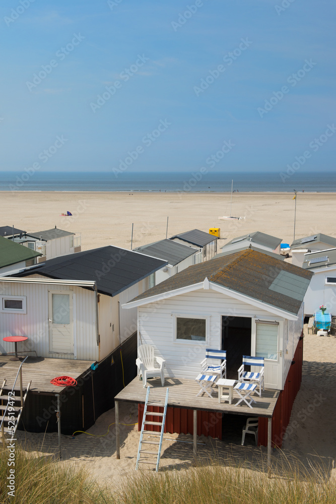 Fototapeta premium Beach huts in Holland