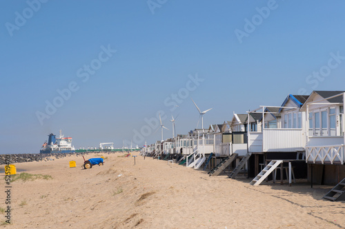 Beach huts in Holland