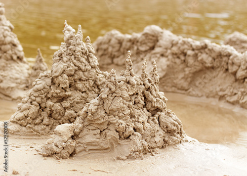 Sand Castle on Beach