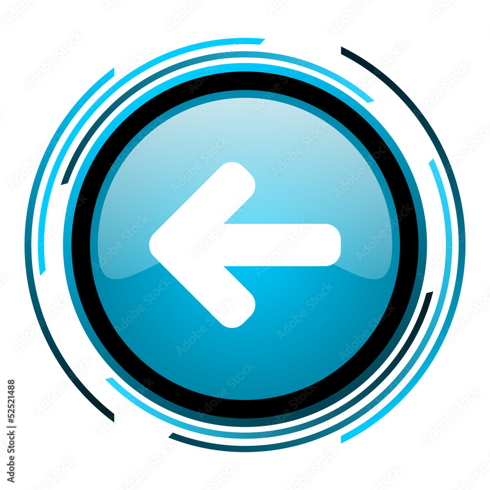 arrow left blue circle glossy icon arrow left blue circle glossy icon