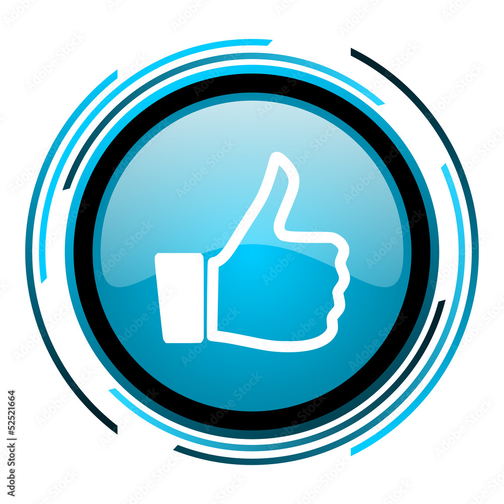 thumb up blue circle glossy icon thumb up blue circle glossy icon