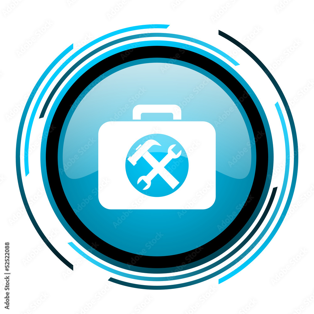 toolkit blue circle glossy icon toolkit blue circle glossy icon