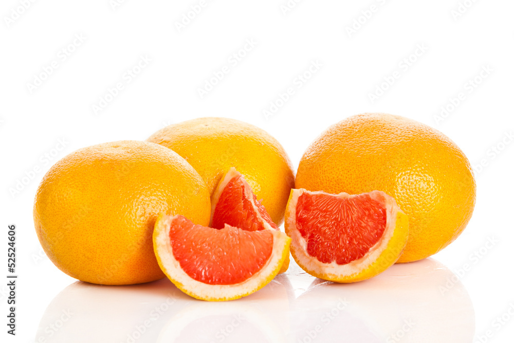 grapefruits. grapefruit isolated on white background grapefruits. grapefruit isolated on white background
