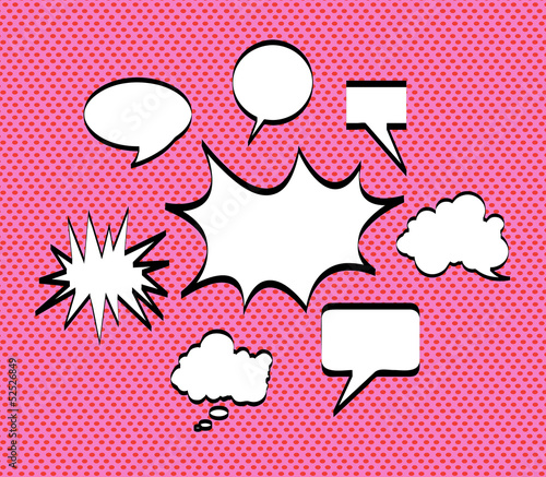 comics icons pink