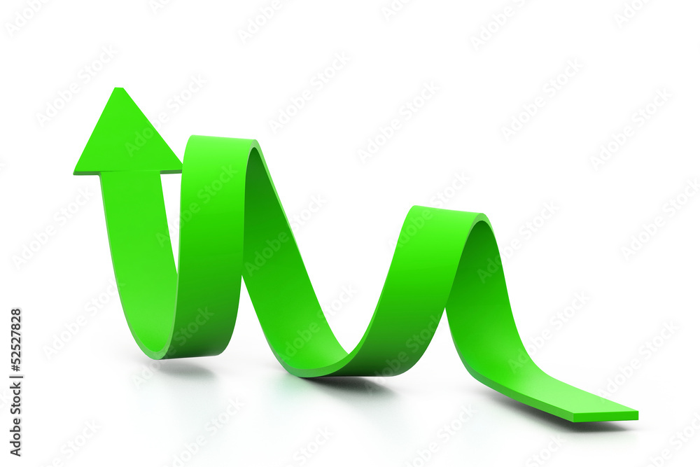 Business growth graph. Business growth graph.