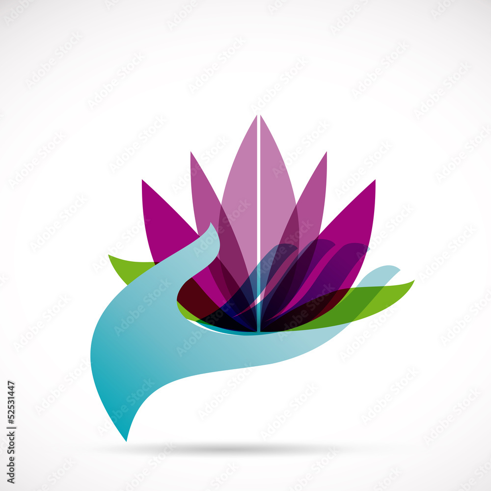 Naklejka premium Vector Logo spa, yoga and relax