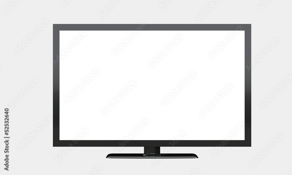 an illustration of a flat screen television or computer screen