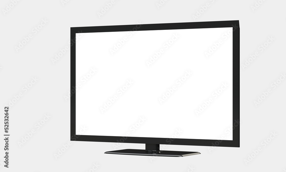 an illustration of a flat screen television or computer screen