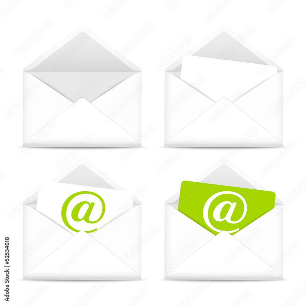 Envelopes icons set. Vector Envelopes icons set. Vector