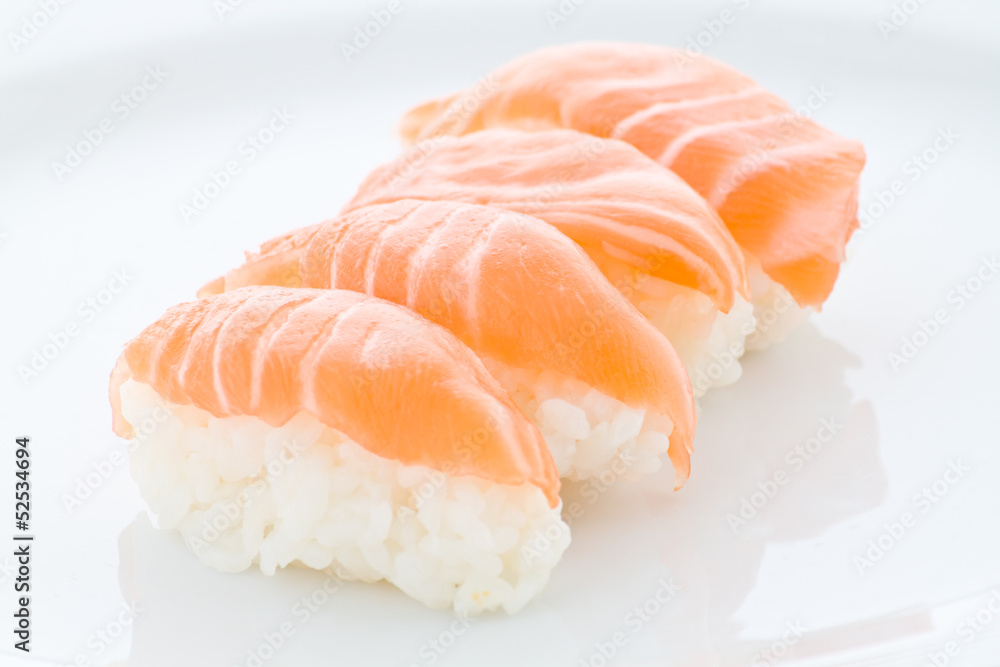 Salmon sushi Salmon sushi