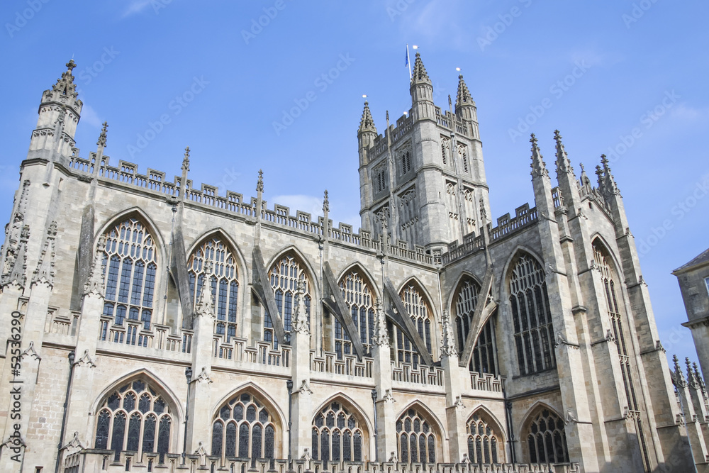 Fototapeta premium Bath Abbey Architecture Somerest Engalnd