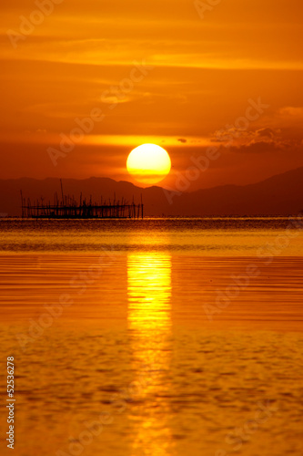 sunset sky  thailand.