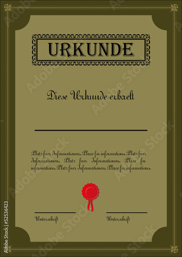 Urkunde