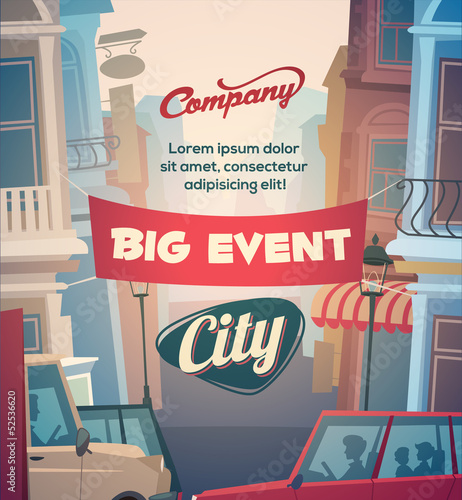 City life background