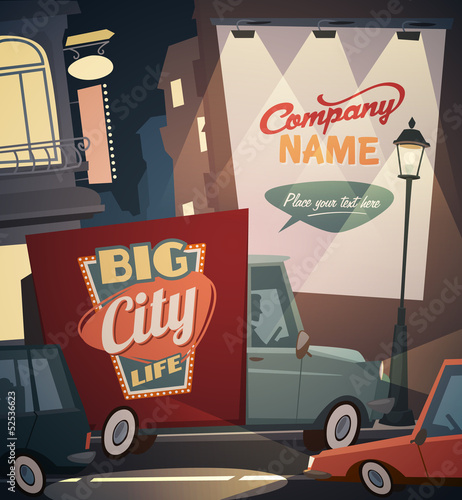 City life background