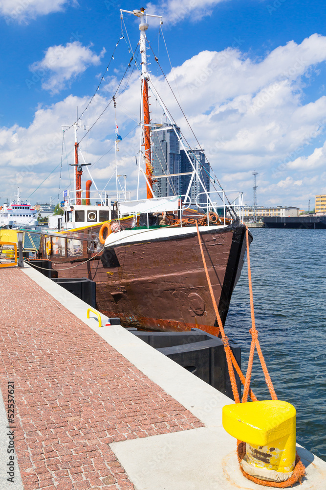 Fototapeta premium Scenery of Gdynia city at Baltic Sea, Poland