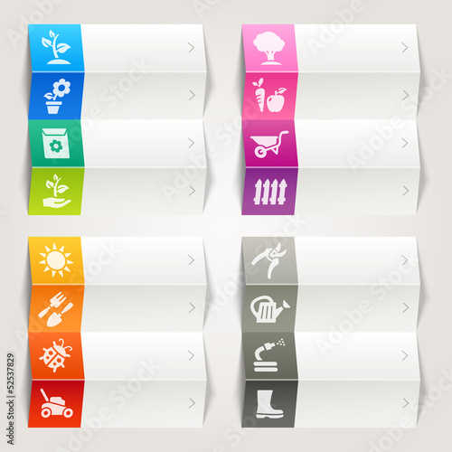Rainbow - Gardening icons / Navigation template