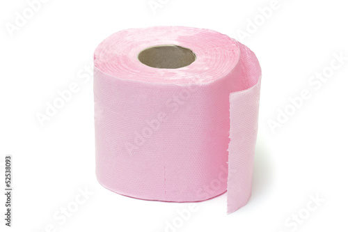 Pink toilet paper