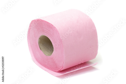 Pink toilet paper