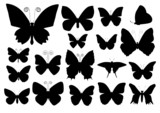 Butterfly silhouettes